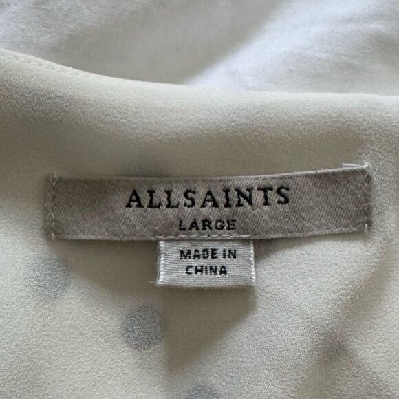 Allsaints Krystal Polka Dot Dress Size Large - Picture 6 of 8